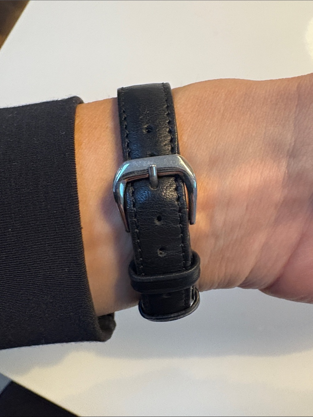 Vintage Cartier Tank Quartz Watch with Black Leather Strap - Picture 6 of 6